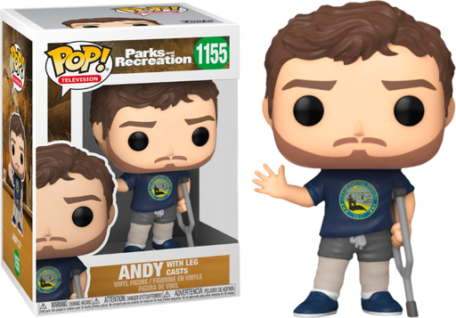 Funko Pop! Parks and Recreation - Andy Dwyer with Leg Casts #1155 - Pop Basement