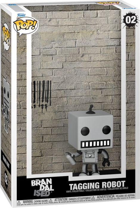 Funko Pop! Art Cover - Brandalised - Tagging Robot by Banksy #02 - Pop Basement