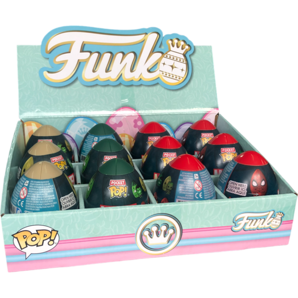 Funko Pop! Marvel: The Avengers - Pocket Pop! Vinyl Figure in Easter Egg (Display of 12 Units) - Pop Basement