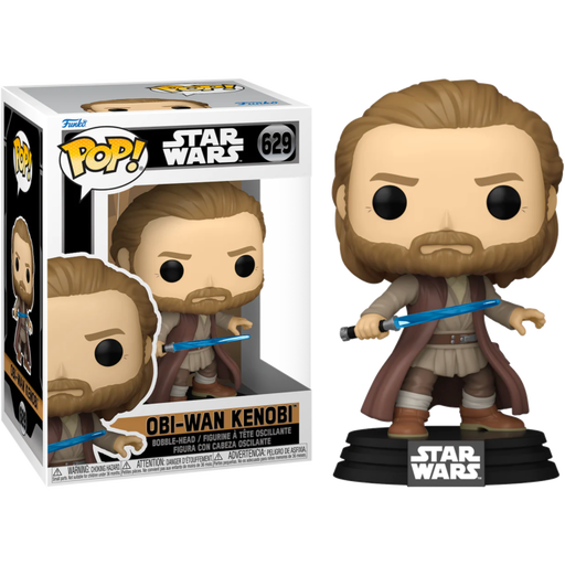 Funko Pop! Star Wars: Obi-Wan Kenobi - Obi-Wan Kenobi in Battle Pose #629 - Pop Basement