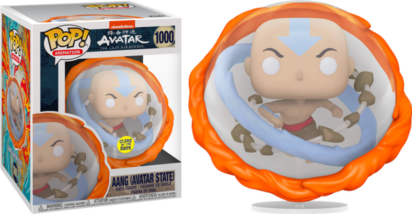 Funko Pop! Avatar: The Last Airbender - Aang in Avatar State Glow in the Dark 6” Super Sized #1000 - Pop Basement