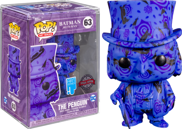 Funko Pop! Batman Returns (1992) - Penguin Artist Series with Pop! Protector #63 - Pop Basement