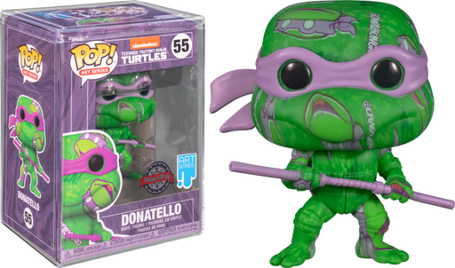 Funko Pop! Teenage Mutant Ninja Turtles II: The Secret of the Ooze - Donatello Artist Series with Pop! Protector #55 - Pop Basement
