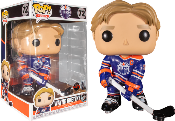Funko Pop! NHL Hockey - Wayne Gretzky Edmonton Oilers Blue Jersey 10" #72 - Pop Basement