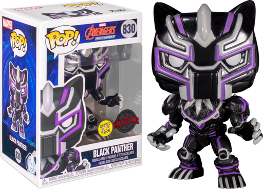Funko Pop! Avengers Mech Strike - Black Panther Mech Glow in the Dark #830 - Pop Basement