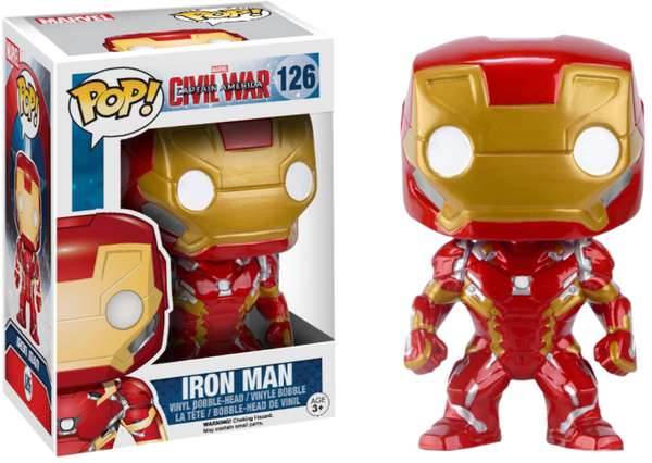 Funko Pop! Captain America: Civil War - Iron Man #126 - Pop Basement