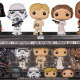 Funko Pop! Star Wars - Darth Vader, Stormtrooper, Chewbacca, Princess Leia & Luke Skywalker 5-Pack (2022 Galactic Convention Exclusive) - Pop Basement