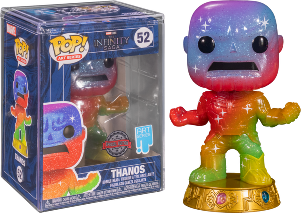 Funko Pop! Avengers 4: Endgame - Thor Purple Infinity Stone Artist Series with Pop! Protector #52 - Pop Basement