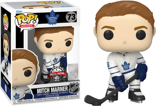 Funko Pop! NHL Hockey - Mitch Marner Toronto Maple Leafs White Jersey #73 - Pop Basement