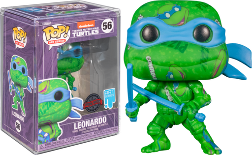 Funko Pop! Teenage Mutant Ninja Turtles II: The Secret of the Ooze - Leonardo Artist Series with Pop! Protector #56 - Pop Basement