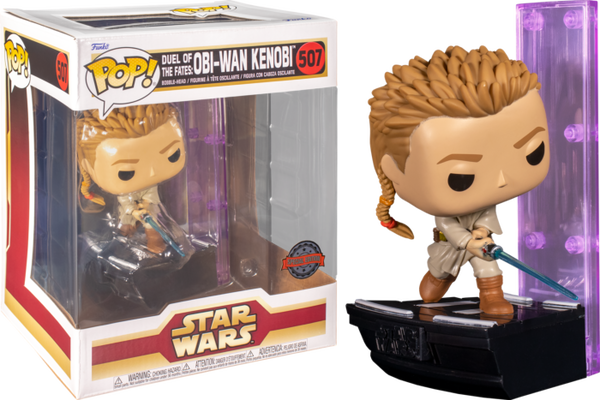 Funko Pop! Star Wars Episode I: The Phantom Menace - Obi-Wan Kenobi Duel Of The Fates Deluxe #507 - Pop Basement