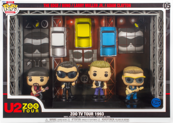 Funko Pop! U2 - Zoo TV 1993 Tour Deluxe Moment - 4-Pack #05 - Pop Basement