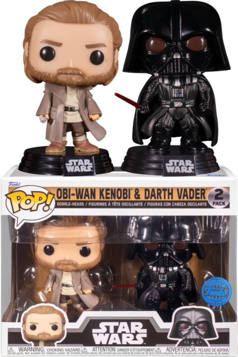 Funko Pop! Star Wars: Obi-Wan Kenobi - Obi-Wan Kenobi & Darth Vader - 2-Pack - Pop Basement