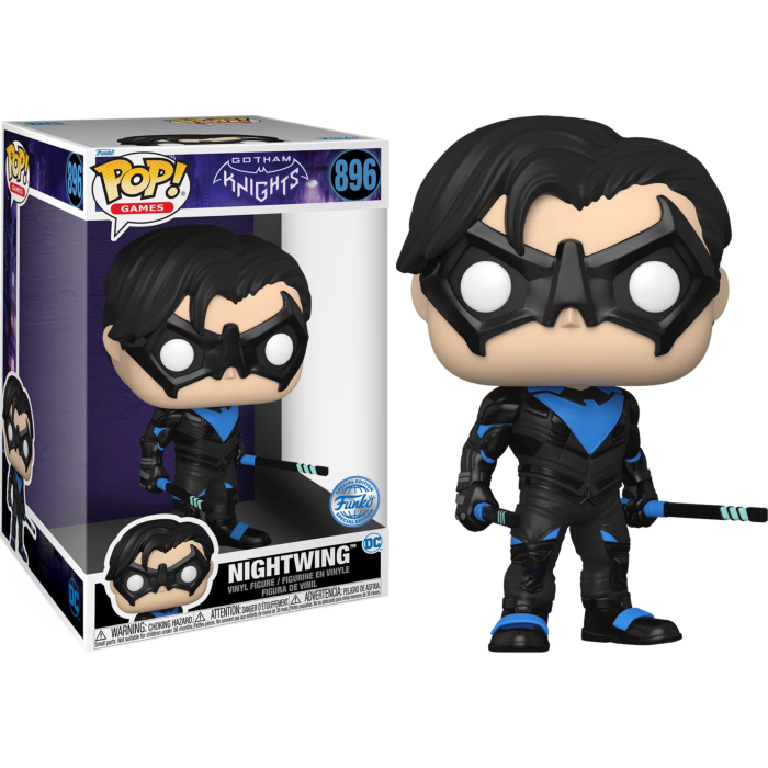 Funko Pop! Gotham Knights - Nightwing Jumbo 10" #896 - Pop Basement