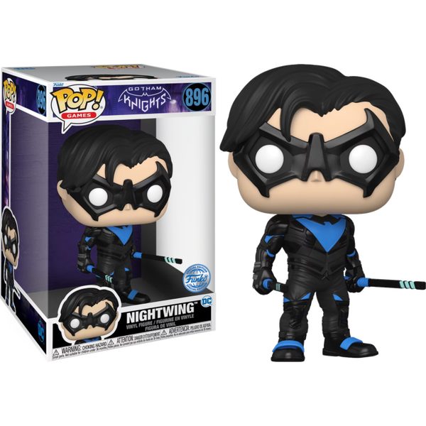 Funko Pop! Gotham Knights - Nightwing Jumbo 10" #896 - Pop Basement