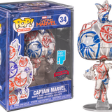Funko Pop! Marvel - Patriotic Age Artist Series with Pop! Protector - Bundle (Set of 4) - Pop Basement