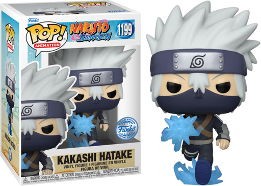 Funko Pop! Naruto: Shippuden - Young Kakashi Hatake with Chidori Glow in the Dark #1199 - Chase Chance - Pop Basement