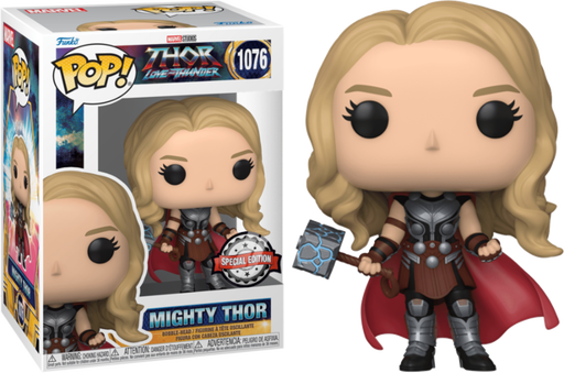 Funko Pop! Thor 4: Love and Thunder - Mighty Thor without Helmet #1076 - Pop Basement