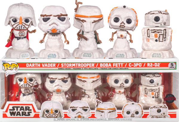 Funko Pop! Star Wars: Holiday - Snowman - 5-Pack - Pop Basement