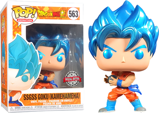 Funko Pop! Dragon Ball Super - SSGSS Goku Kamehameha Metallic #563 - Pop Basement