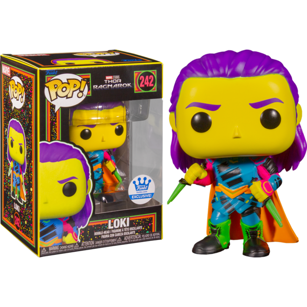 Funko Pop! Thor 3: Ragnarok - Loki Blacklight #242 [Restricted Shipping / Check Description] - Pop Basement