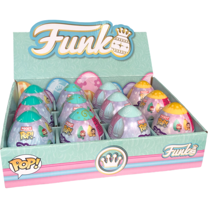 Funko Pop! Disney Princess - Pocket Pop! Vinyl Figure in Easter Egg (Display of 12 Units) - Pop Basement