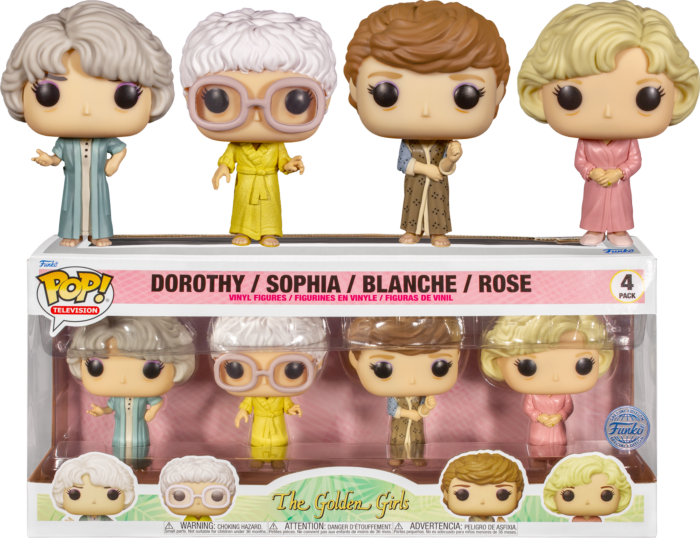 Funko Pop! The Golden Girls - Rose, Dorothy, Blanche & Sophia in Robes - 4-Pack - Pop Basement