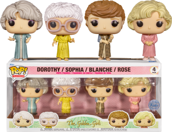 Funko Pop! The Golden Girls - Rose, Dorothy, Blanche & Sophia in Robes - 4-Pack - Pop Basement