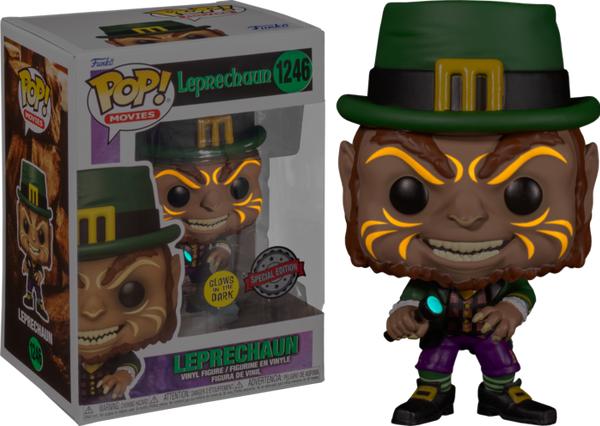 Funko Pop! Leprechaun (1993) - Lubdan the Leprechaun with Flashlight Glow in the Dark #1246 - Pop Basement