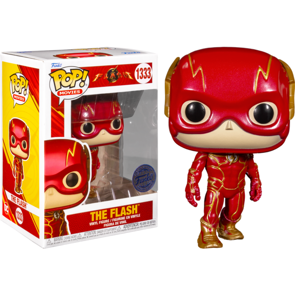Funko Pop! The Flash (2023) - The Flash Metallic #1333 - Pop Basement
