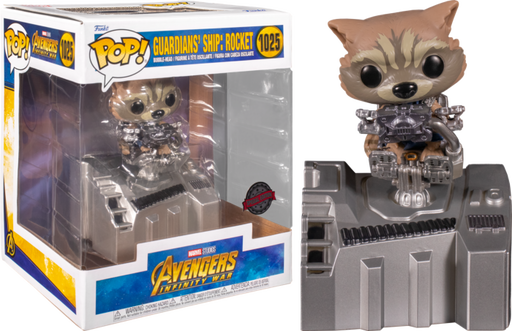 Funko Pop! Avengers 3: Infinity War - Rocket Raccoon in Guardian's Ship Diorama Deluxe #1025 - Pop Basement