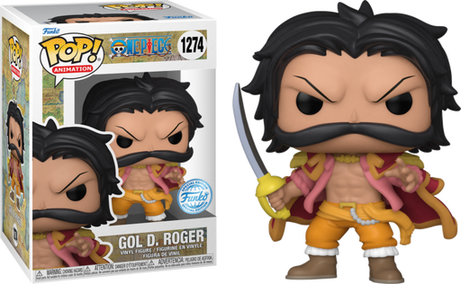 Funko Pop! One Piece - Gol D. Roger #124 - Chase Chance (+ Box of 5 Mystery Exclusive Pop! Vinyl Figures) - Pop Basement