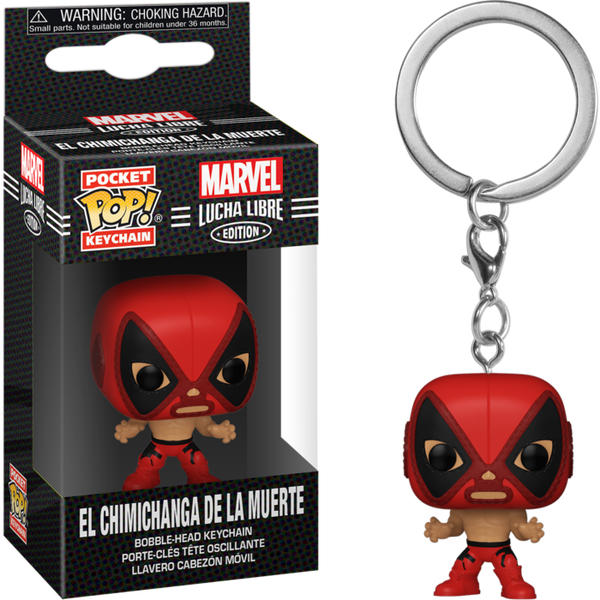 Funko Pocket Pop! Keychain - Marvel: Lucha Libre Edition - El Chimichanga De La Muerte Deadpool - Pop Basement