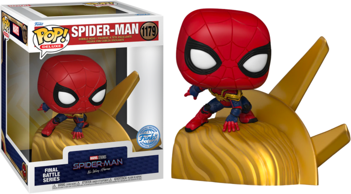 Funko Pop! Spider-Man: No Way Home - Spider-Man Final Battle Series Build-A-Scene Deluxe #1179 - Pop Basement