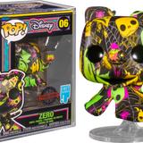 Funko Pop! The Nightmare Before Christmas - Zero Blacklight Artist Series with Pop! Protector #06 - Pop Basement