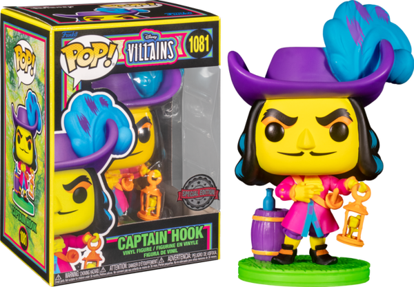 Funko Pop! Peter Pan - Captain Hook Blacklight #1081 - Pop Basement