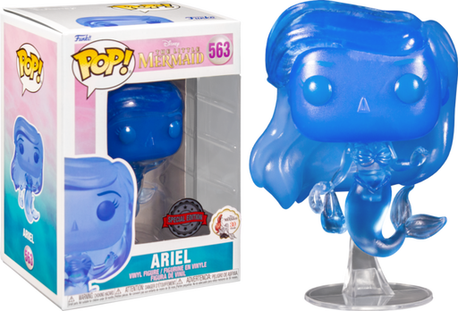 Funko Pop! The Little Mermaid (1989) - Ariel with Bag Blue Translucent #563 - Pop Basement