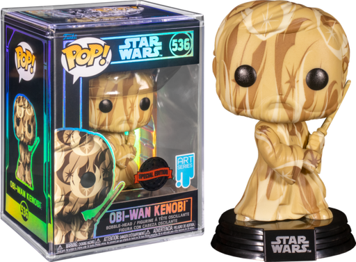 Funko Pop! Star Wars - Obi-Wan Kenobi Rebel Alliance Artist Series with Pop! Protector #536 - Pop Basement