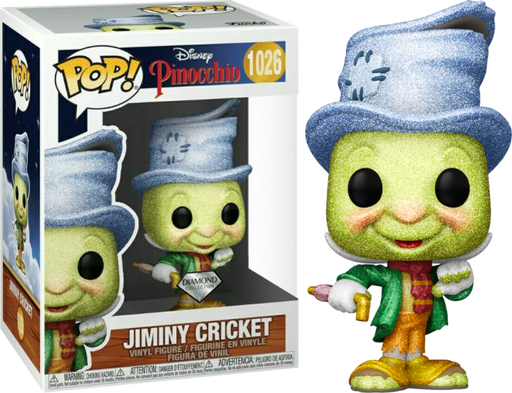 Funko Pop! Pinocchio - Street Jiminy Cricket 80th Anniversary Diamond Glitter #1006 - Pop Basement