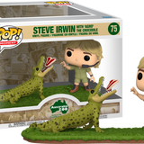 Funko Pop! Moment - Australia Zoo: Home of The Crocodile Hunter - Steve Irwin with 'Agro' the Crocodile - 2-Pack #75 - Pop Basement