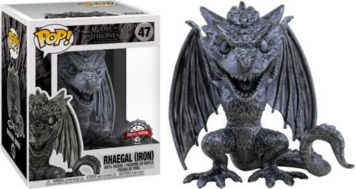 Funko Pop! Game of Thrones - Rhaegal Iron 6" Super Sized #47 - Pop Basement