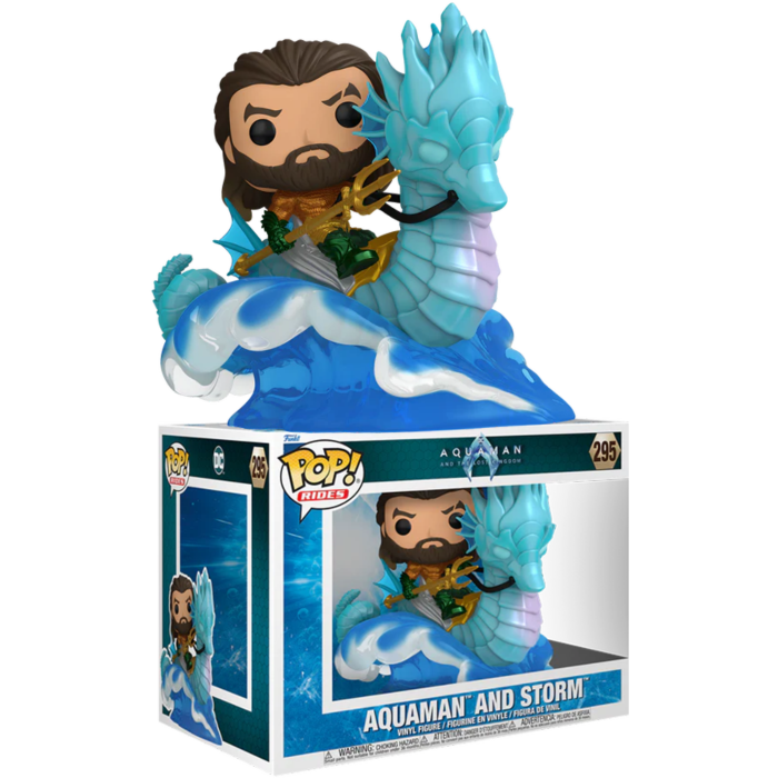 Funko Pop! Rides - Aquaman and the Lost Kingdom - Aquaman on Storm #295 - Pop Basement