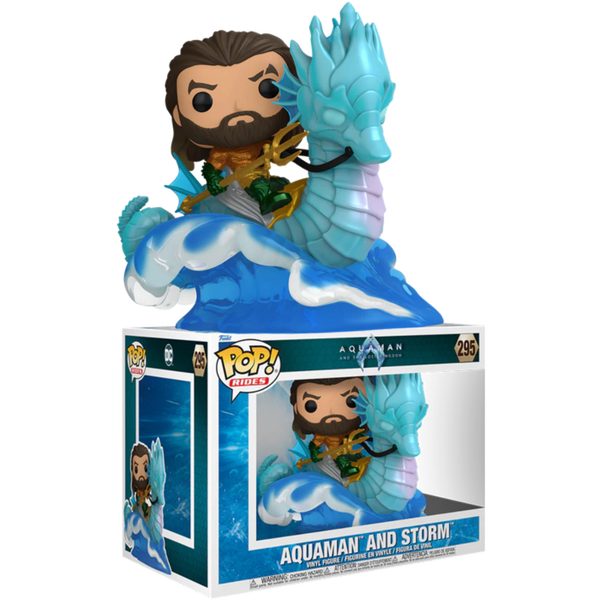Funko Pop! Rides - Aquaman and the Lost Kingdom - Aquaman on Storm #295 - Pop Basement