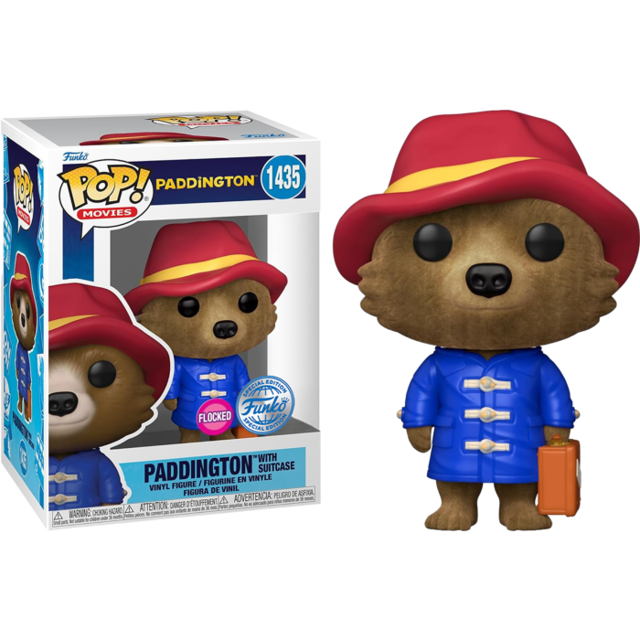 Funko Pop! Paddington - Paddington with Suitcase Flocked #1435 - Pop Basement