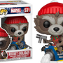 Funko Pop! Guardians Of The Galaxy - Rocket Raccoon on Snowmobile Christmas Holiday #531 - Pop Basement