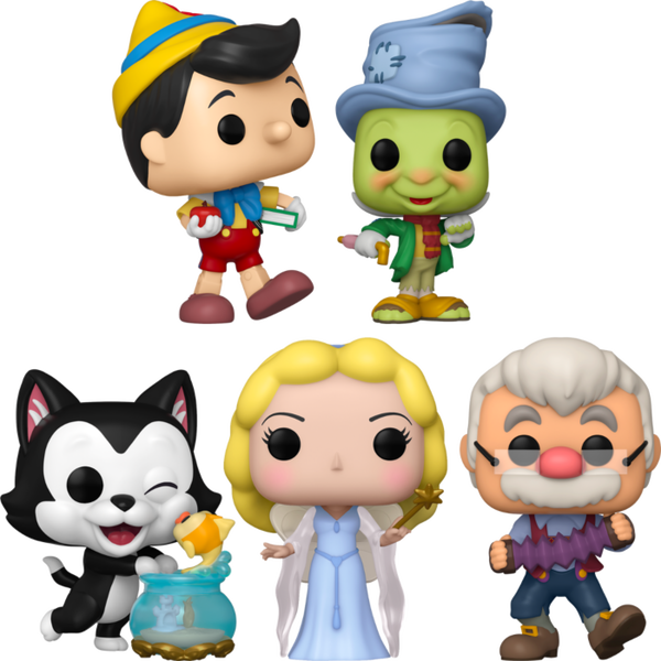 Funko Pop! Pinocchio - When You Wish Upon A Pop! - Bundle (Set of 5) - Pop Basement