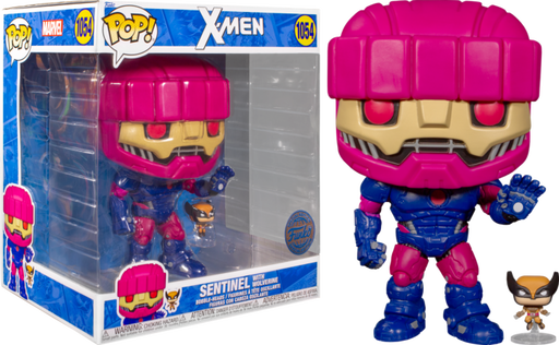 Funko Pop! X-Men - Sentinel with Wolverine 10" Jumbo #1054 - Chase Chance - Pop Basement
