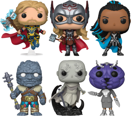 Funko Pop! Thor 4: Love and Thunder - Four To The Thor - Bundle (Set of 6) - Pop Basement