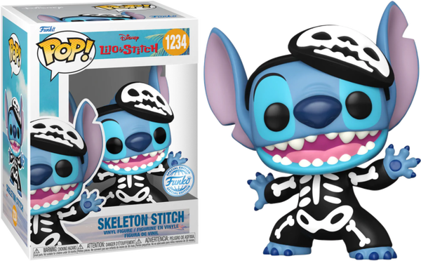 Funko Pop! Lilo & Stitch - Skeleton Stitch #1234 - Chase Chance - Pop Basement