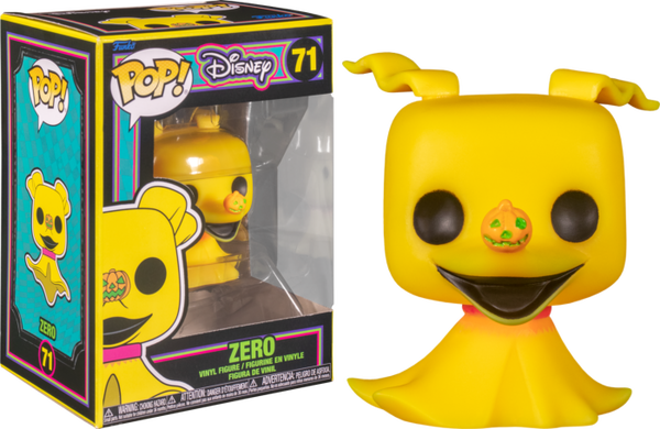 Funko Pop! The Nightmare Before Christmas - Zero Blacklight #71 - Pop Basement